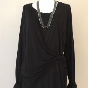 ISDA & Co Black twist asymmetric dress NEW